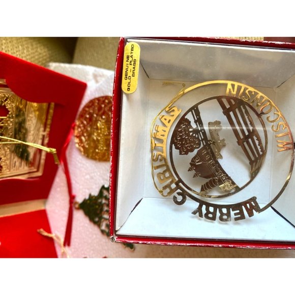 24K Gold Finish Nations Treasures Ornament Collection Lot of 11 Pc - Picture 4 of 9